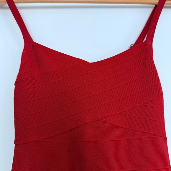 Guess Celeste flounce dress in red Size: XS - Picture 6 of 8